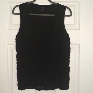 Ann Taylor Rose Embellished Tank Top